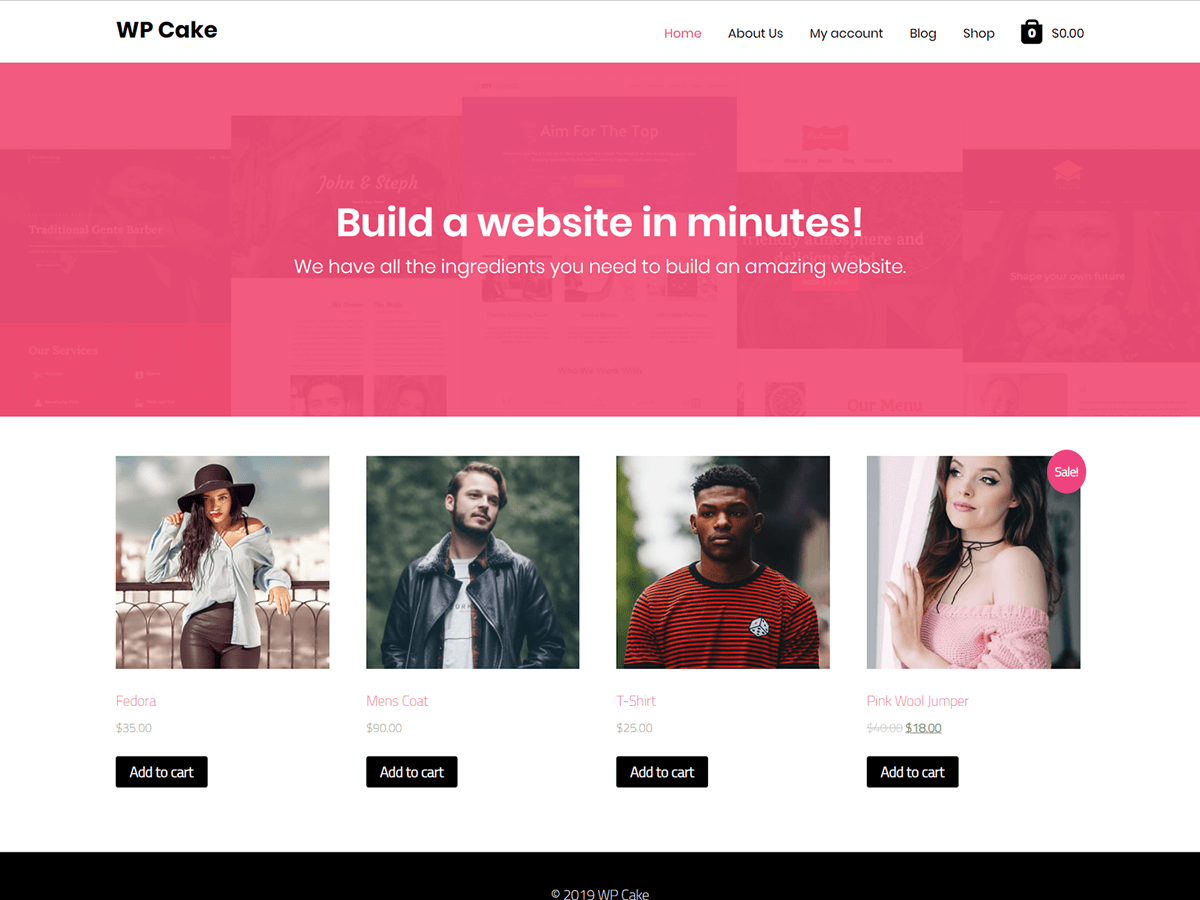 WPCake theme screenshot