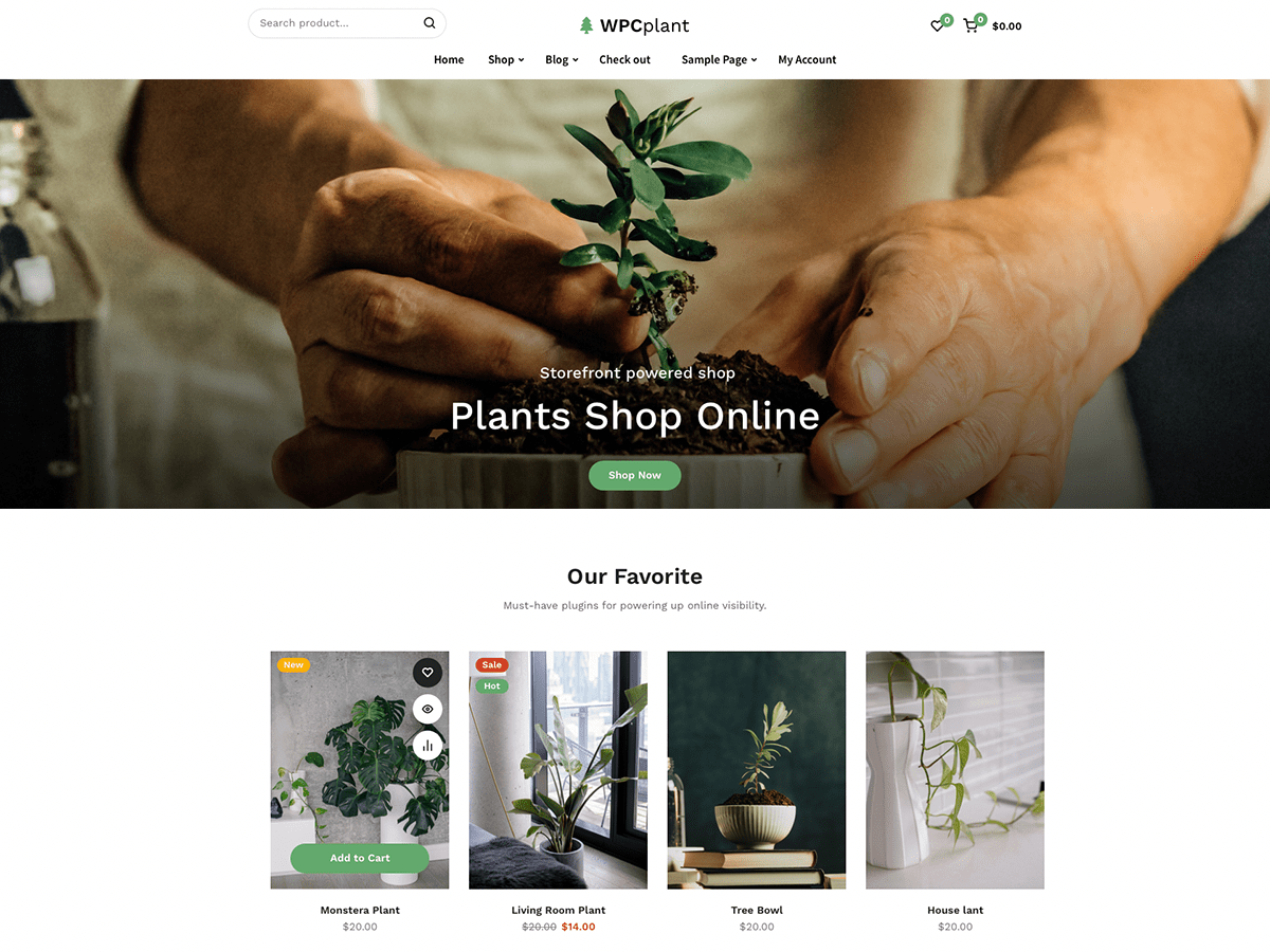 WPCplant theme screenshot