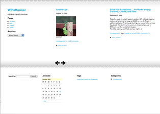 WPlatformer theme screenshot