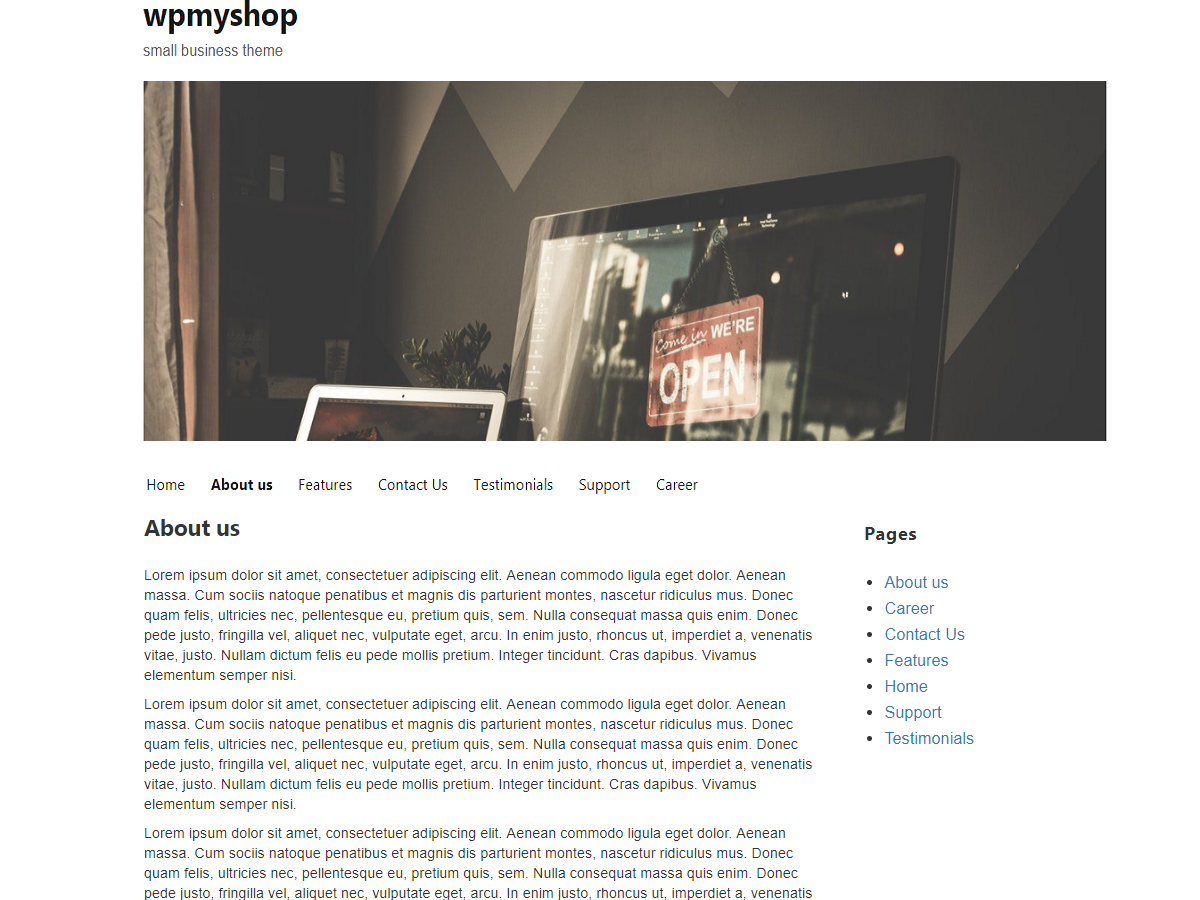 wpmyshop theme screenshot