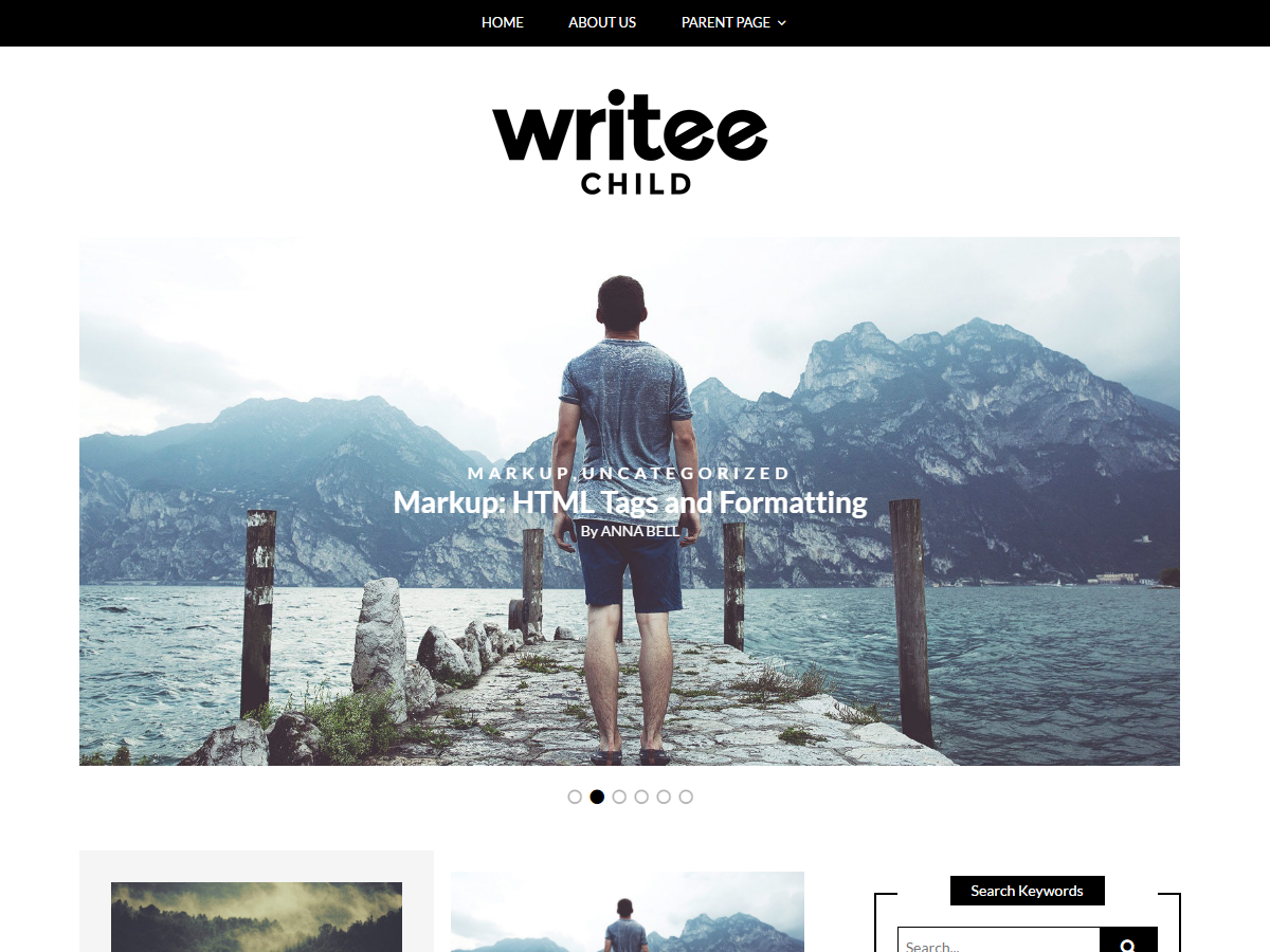 Writee Grid theme screenshot