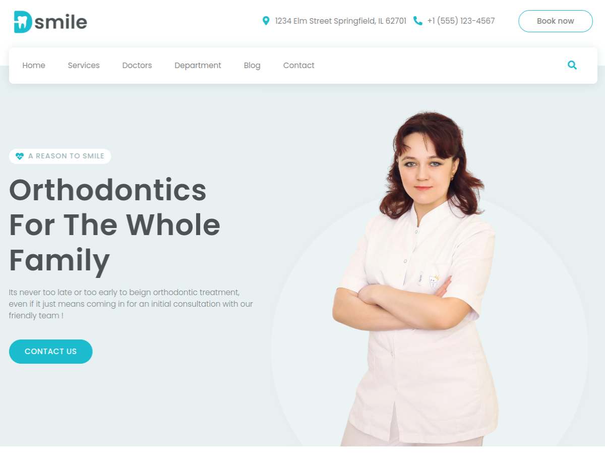 WX Dentist theme screenshot