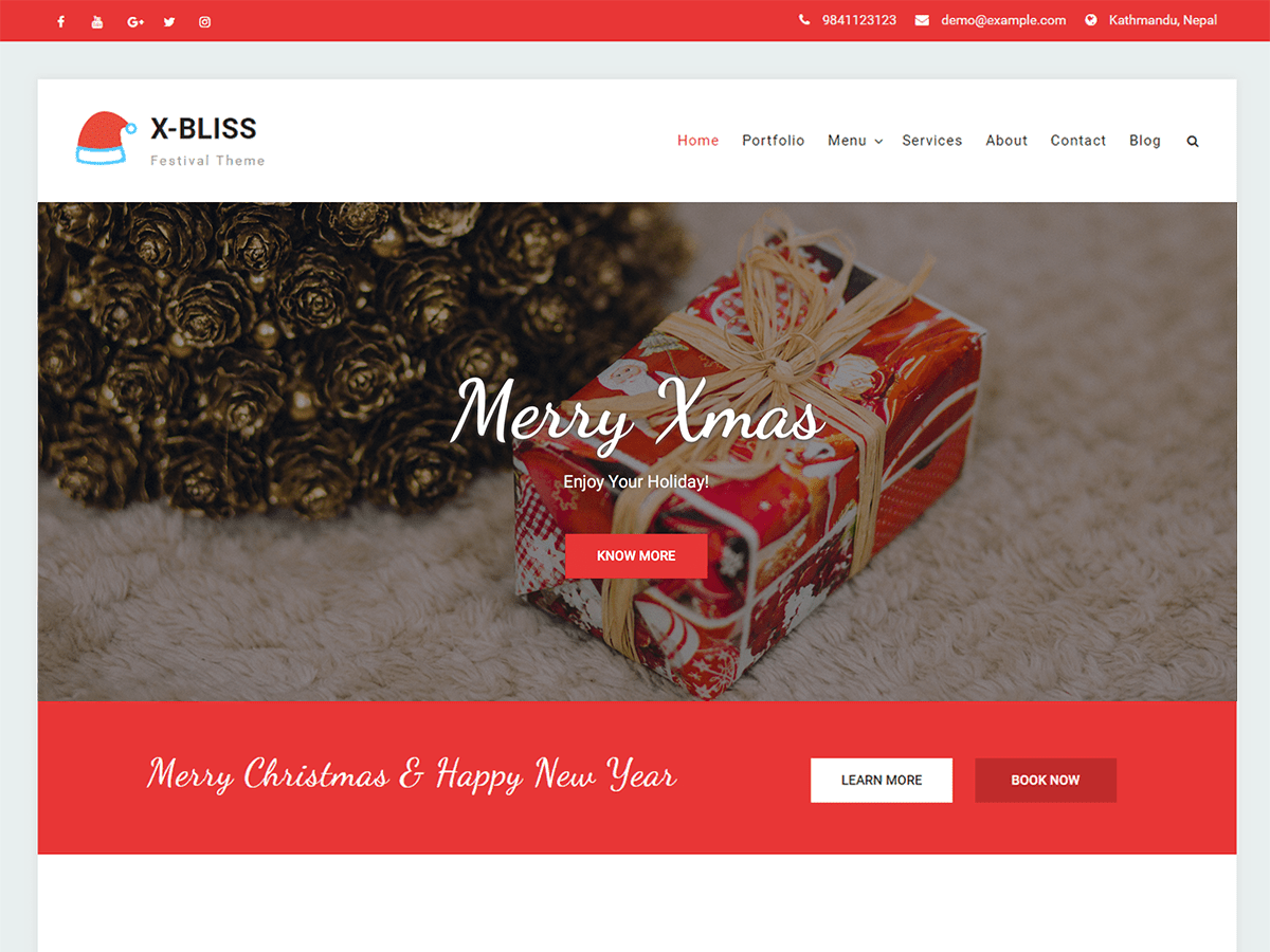 X Bliss theme screenshot