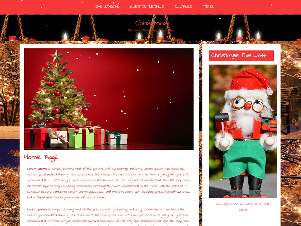 X Mas theme screenshot