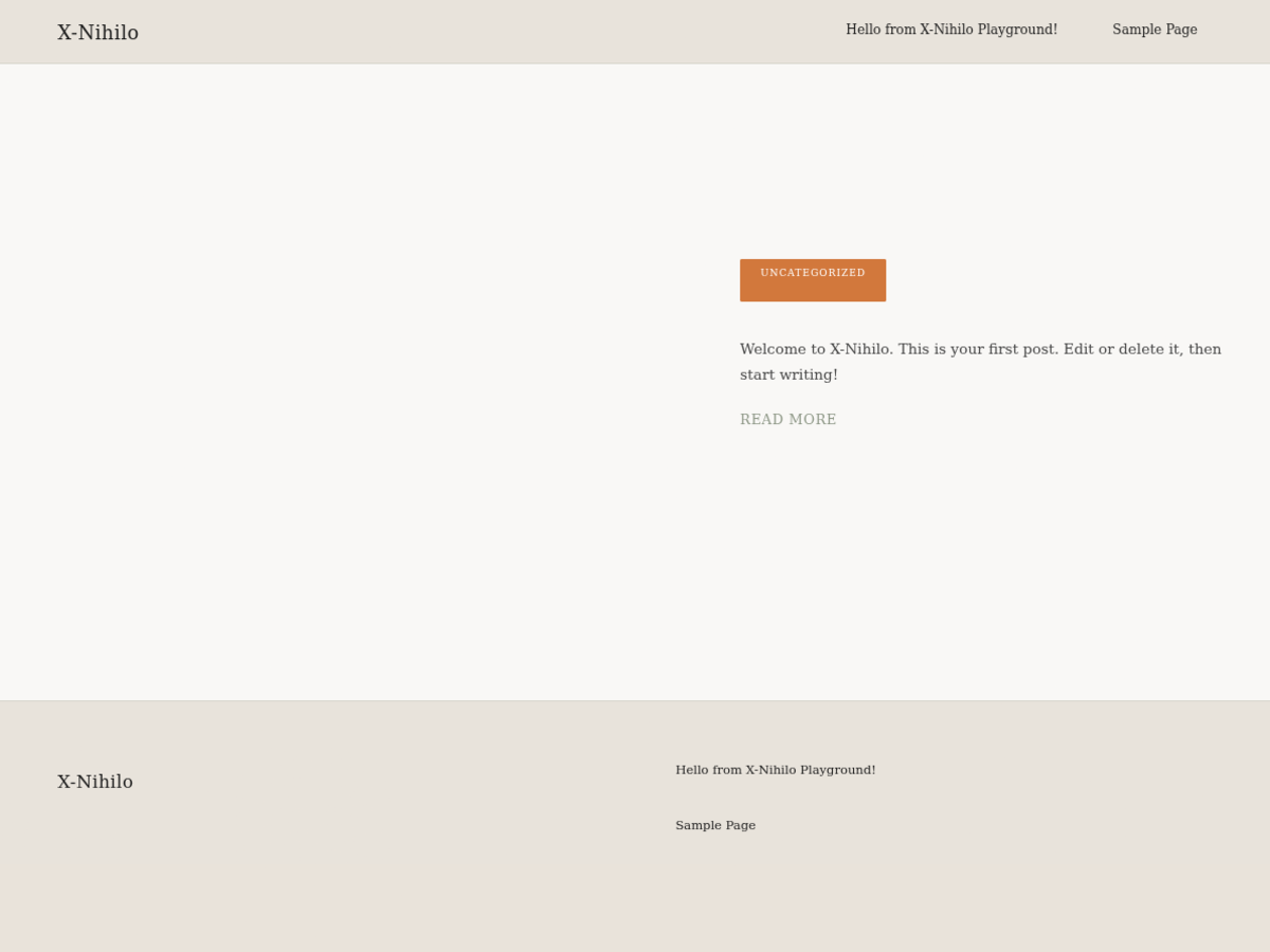 X-Nihilo theme screenshot