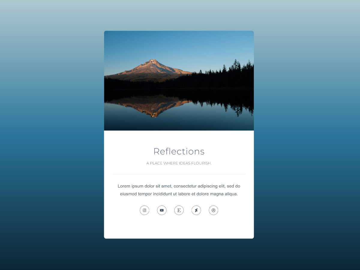 X3P0 - Reflections theme screenshot