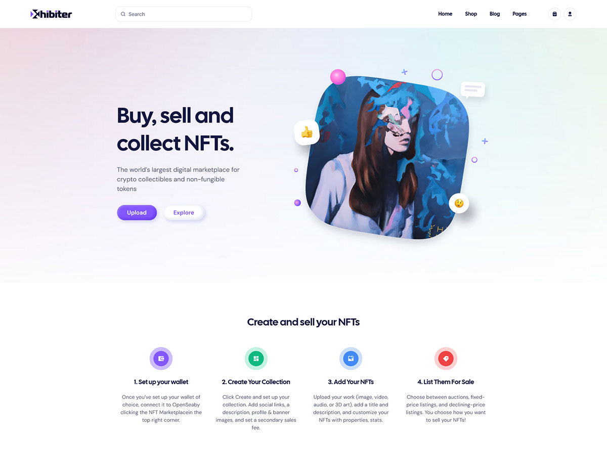 Xhibiter theme screenshot