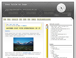Xioletter theme screenshot