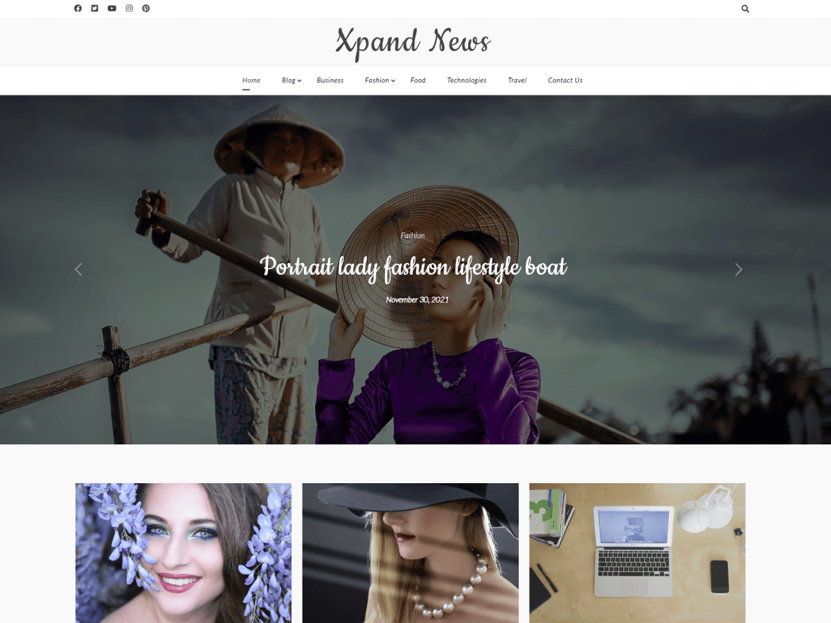 Xpand News theme screenshot