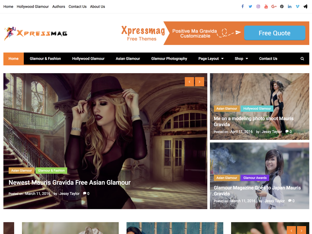 xpressmag theme screenshot
