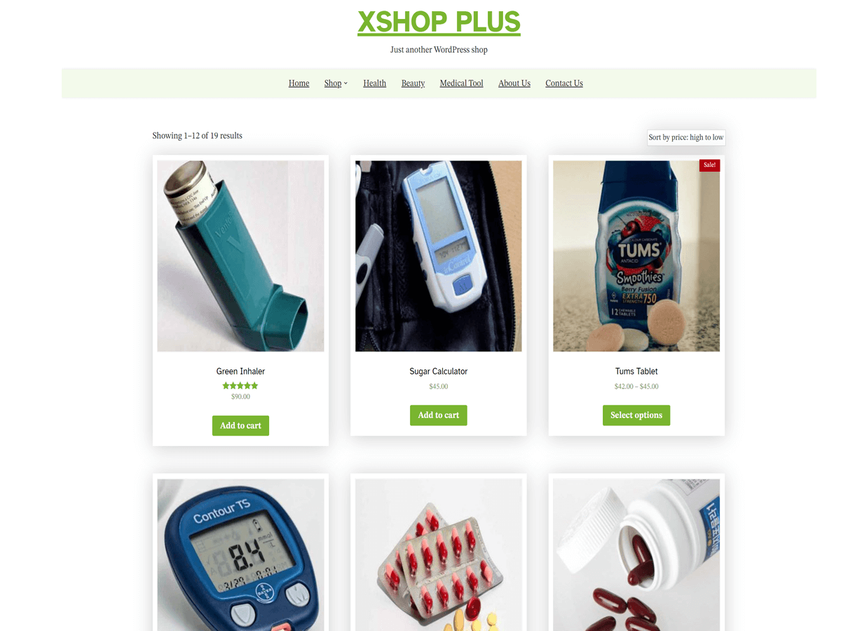XShop Plus theme screenshot