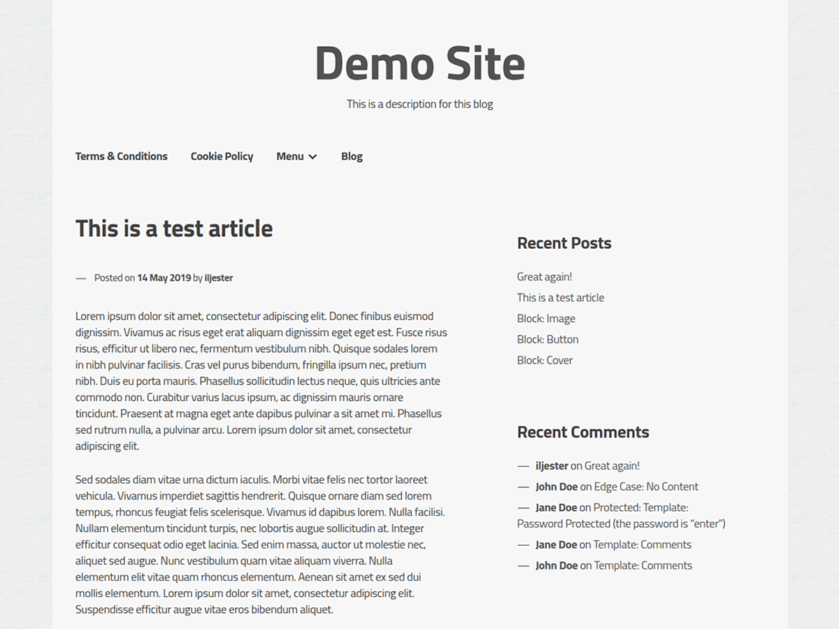 XSimply theme screenshot