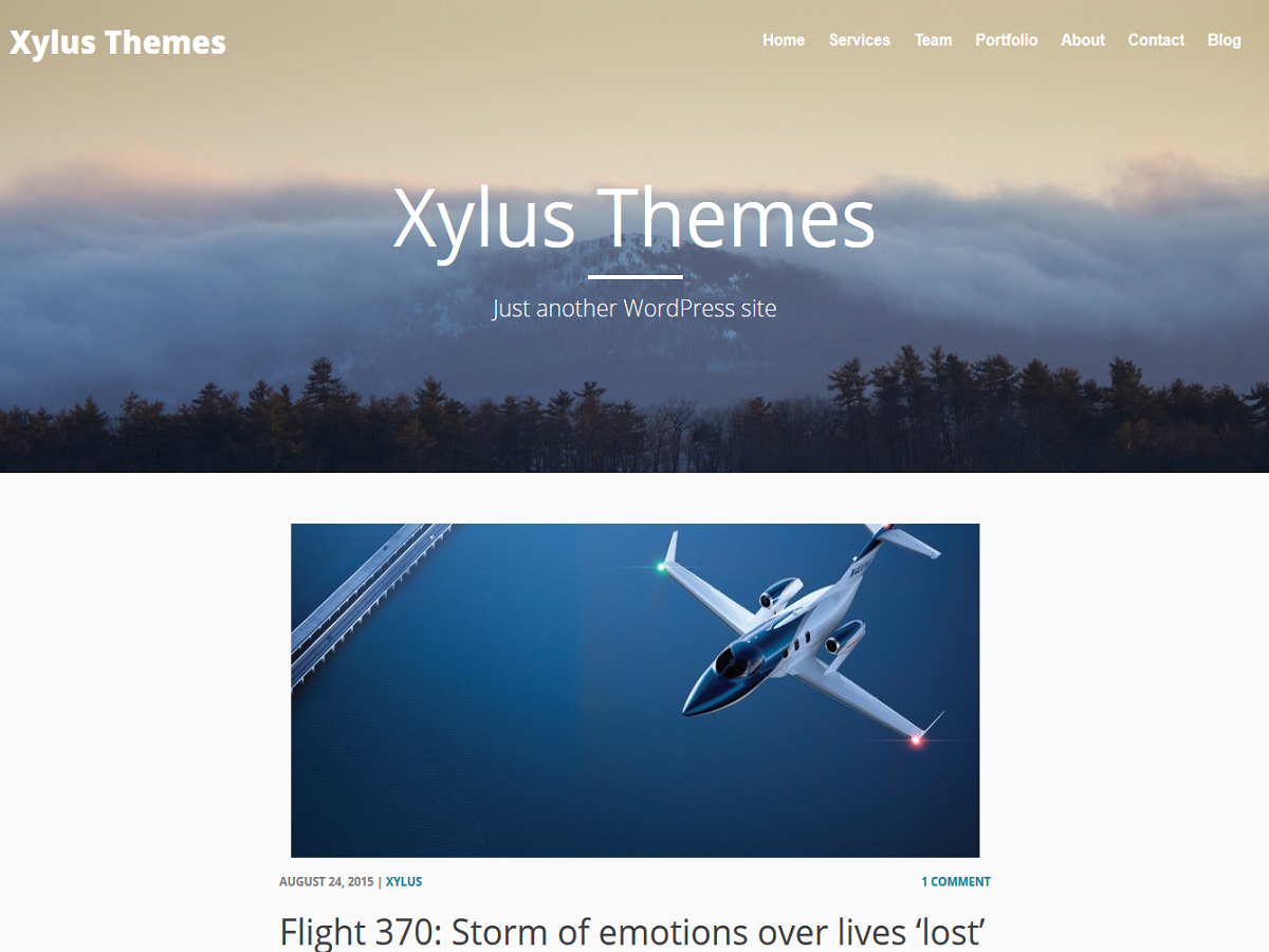 Xylus theme screenshot