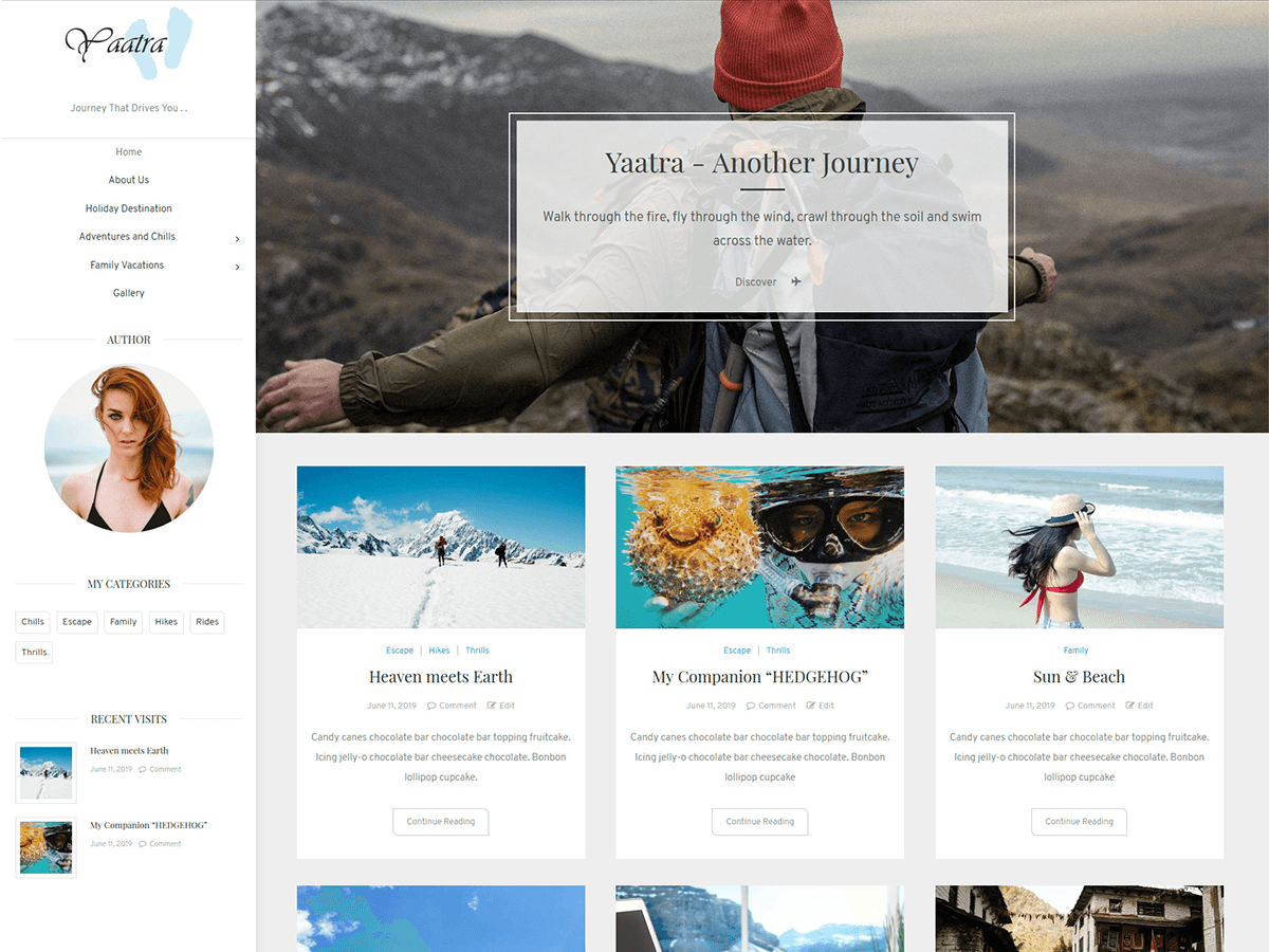 Yaatra theme screenshot