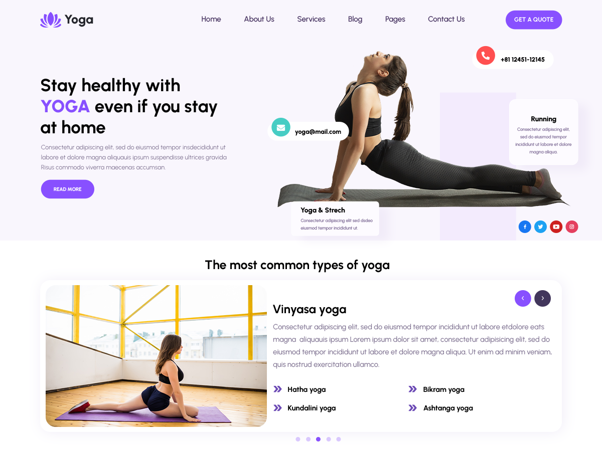 Yoga Kriya theme screenshot