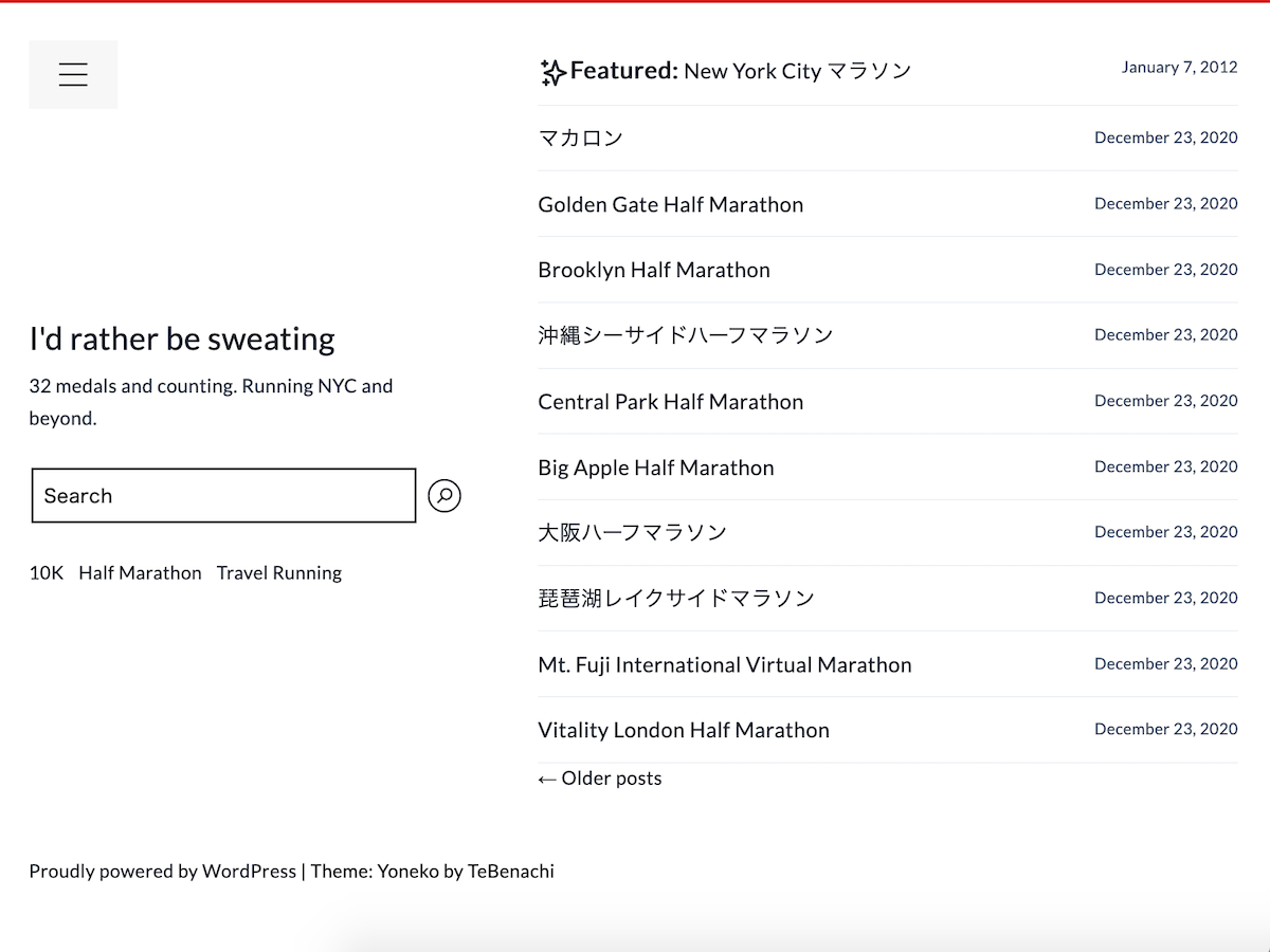 Yoneko theme screenshot