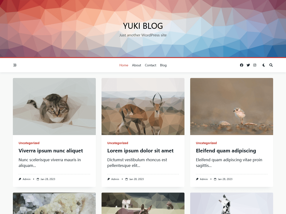 Yuki Blogger theme screenshot