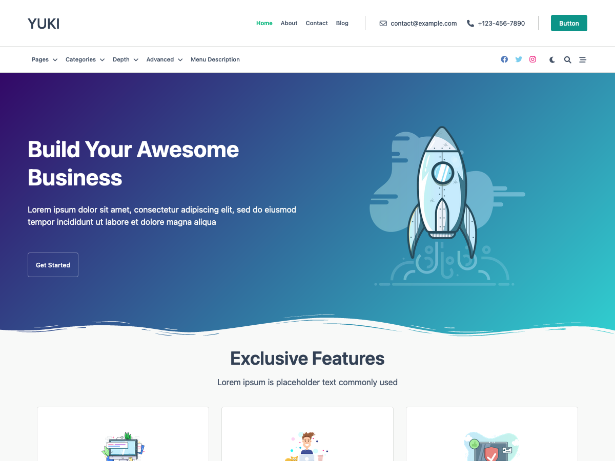 Yuki theme screenshot