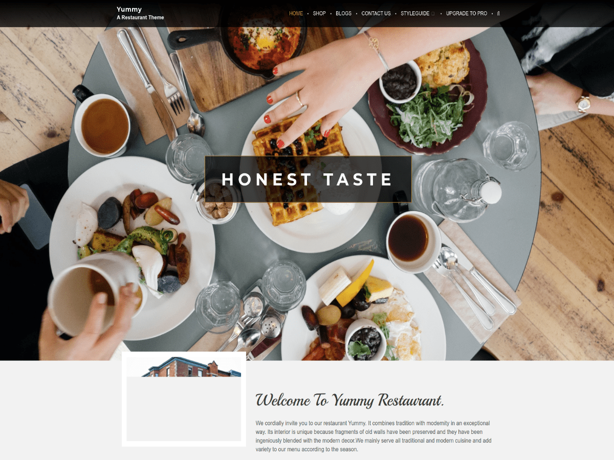 Yummy theme screenshot