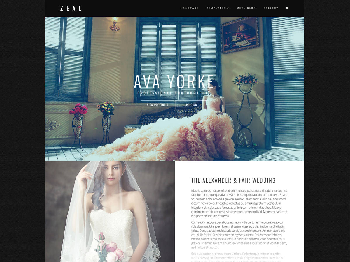 Zeal theme screenshot