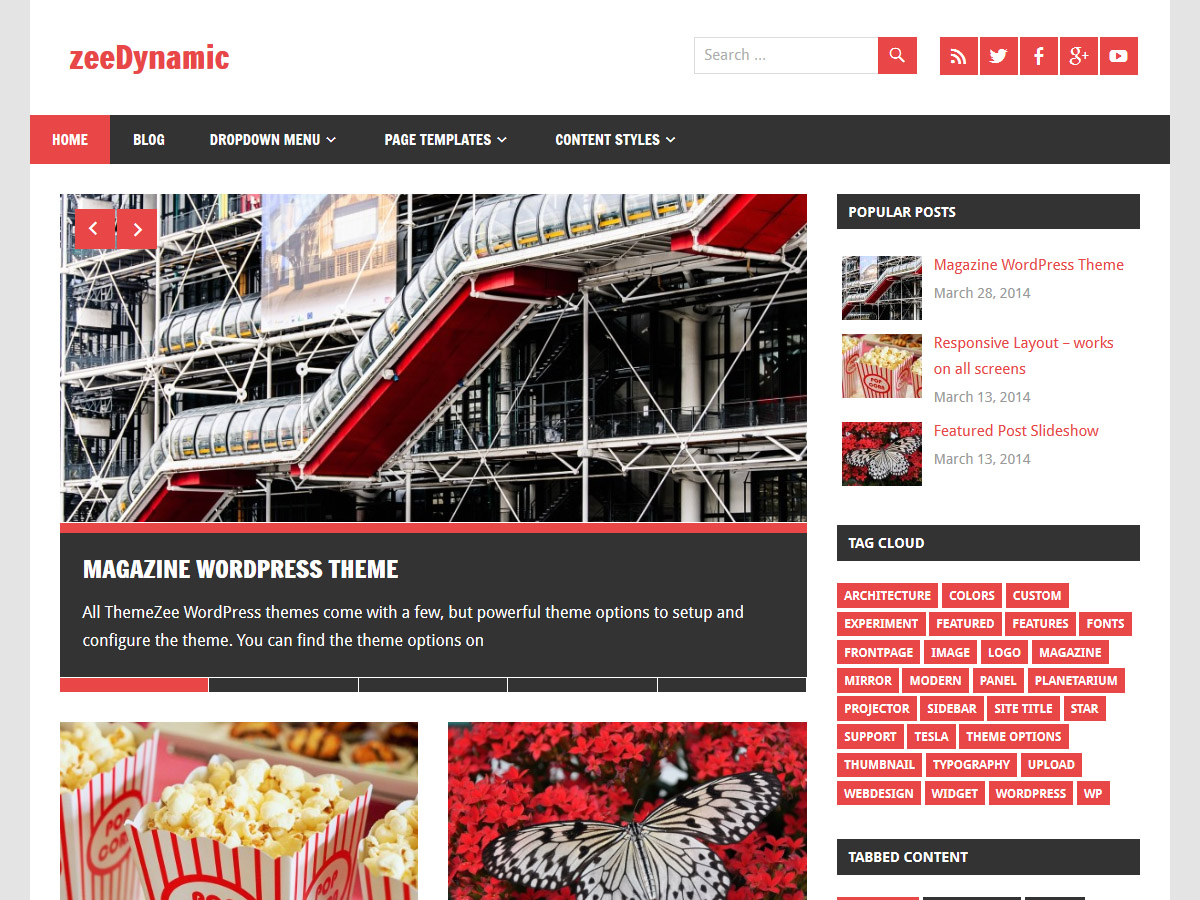 zeeDynamic theme screenshot