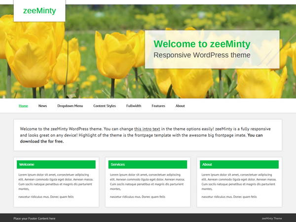 zeeMinty theme screenshot