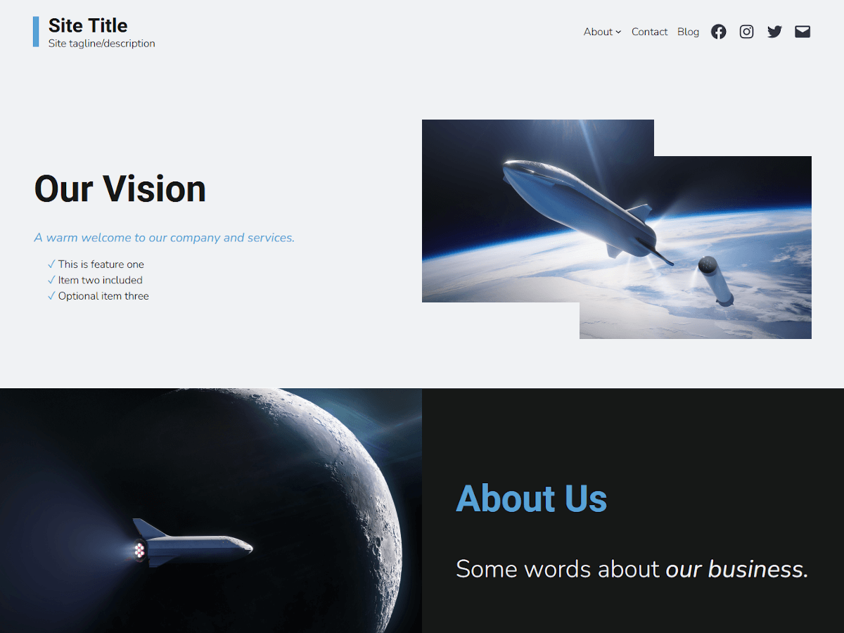 Zelia theme screenshot