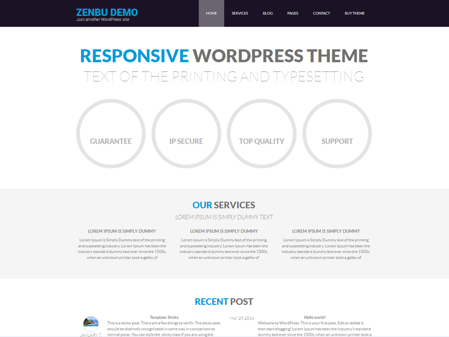 Zenbu theme screenshot