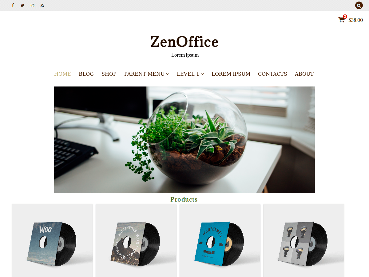 ZenOffice theme screenshot