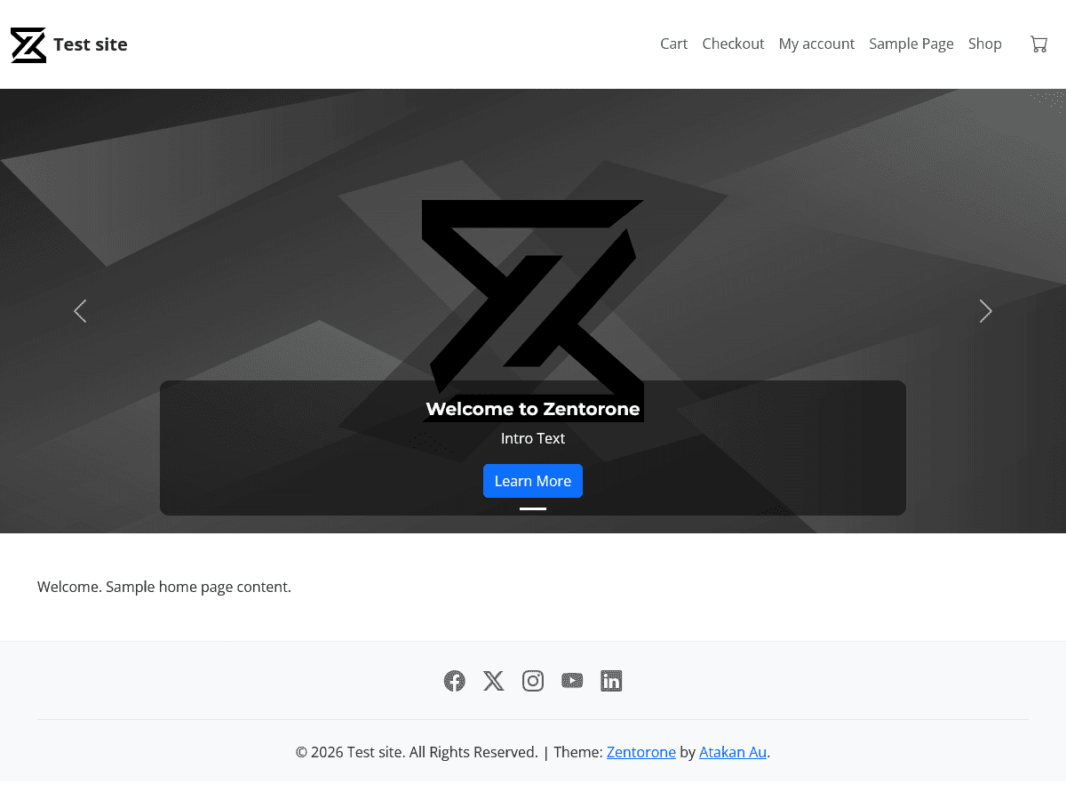 Zentorone theme screenshot