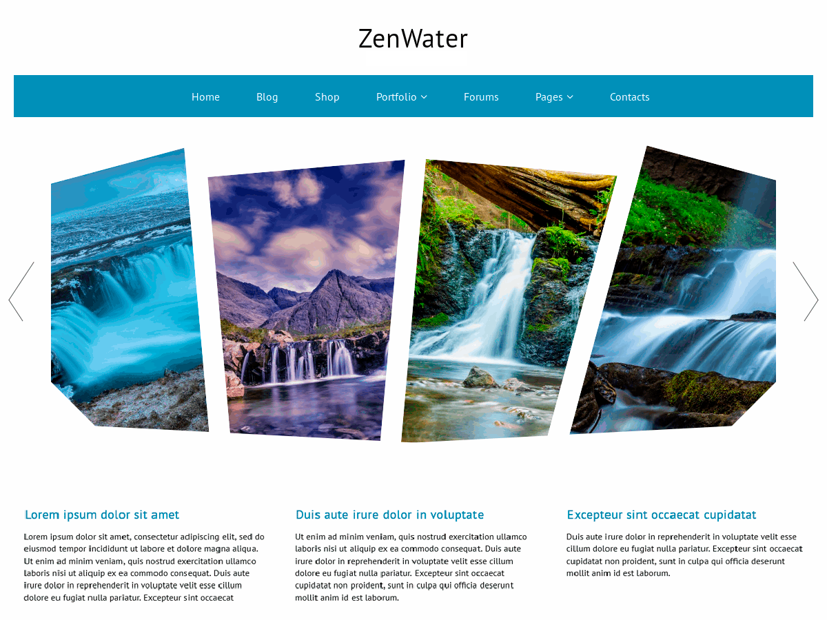 ZenWater theme screenshot