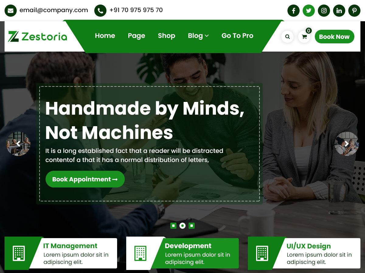 Zestoria theme screenshot