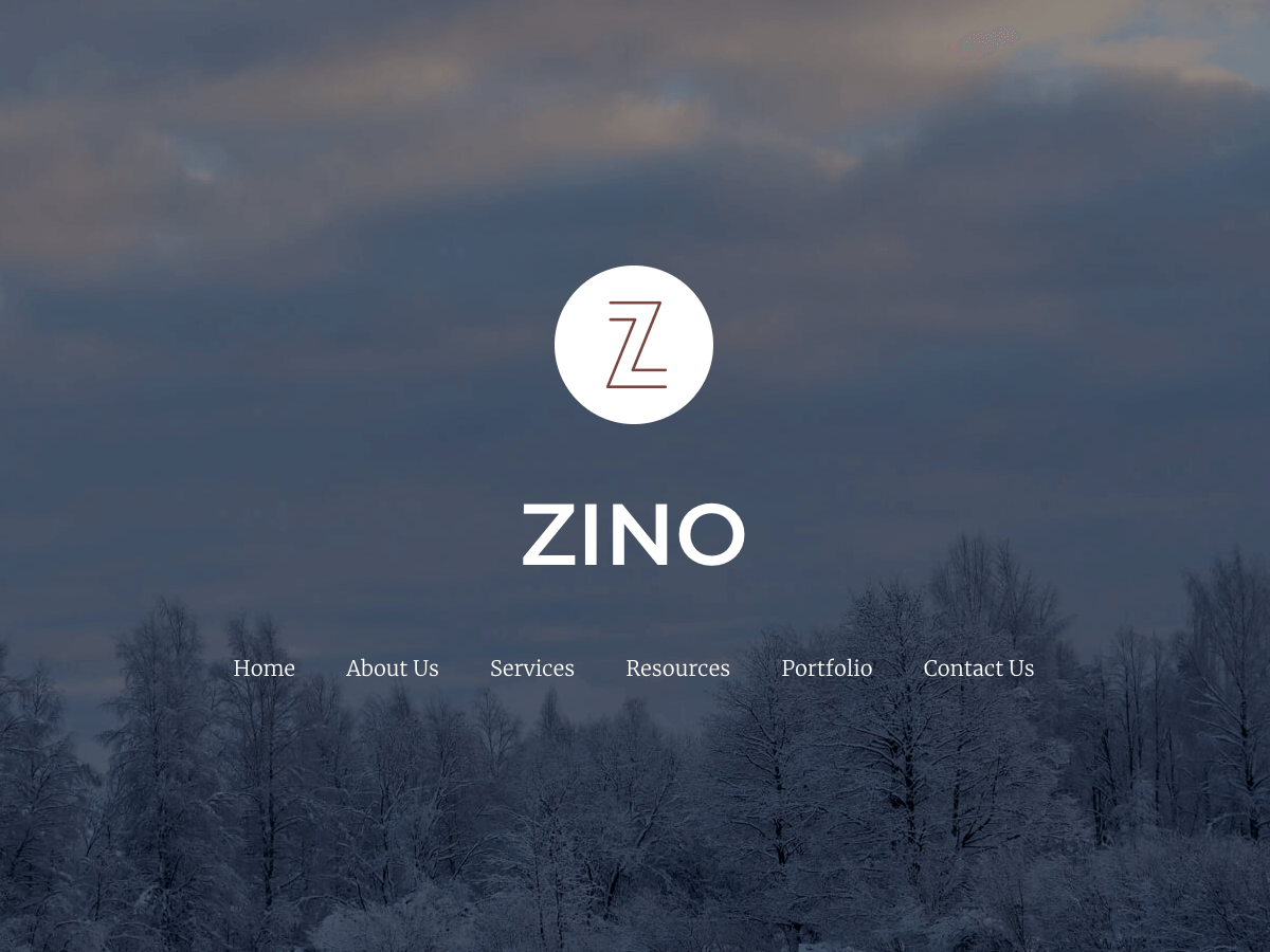 Zino theme screenshot