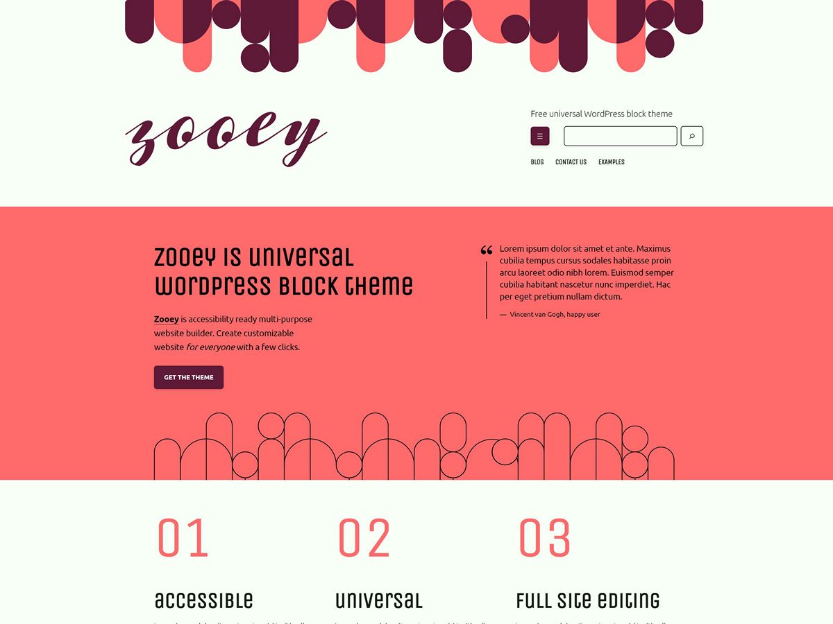 Zooey theme screenshot