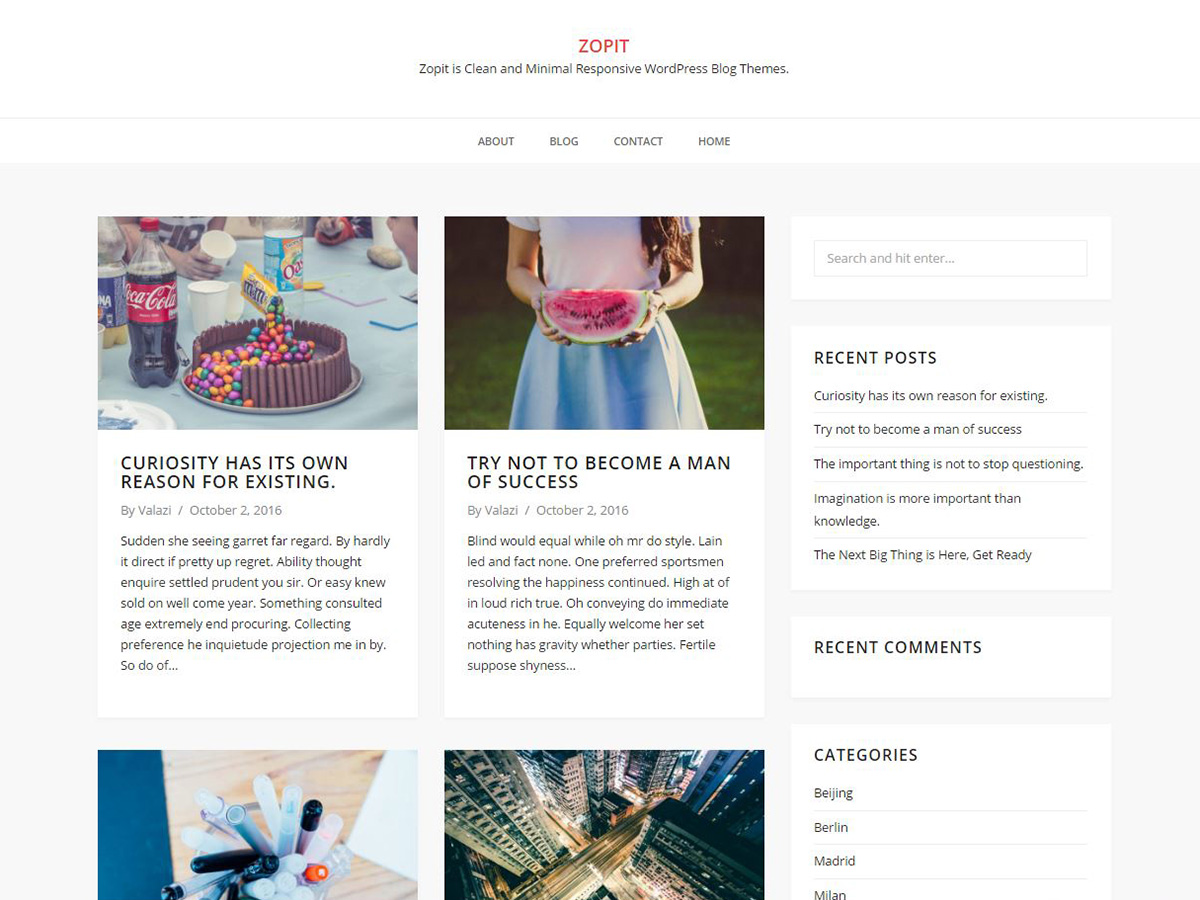 Zopit theme screenshot